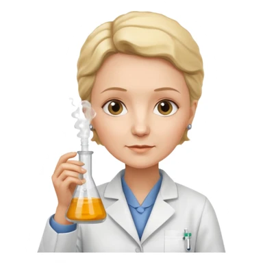 real marie curie french scientific sticker