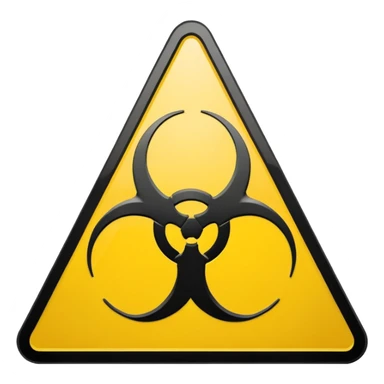 Biohazard sticker