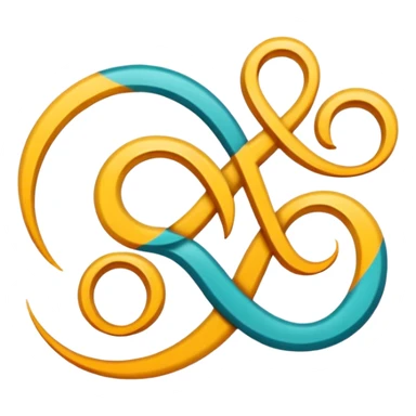 Symbol used to refer to a translation of a word into another language; the two languages ​​translated are Arabic and Spanish. sticker