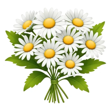 bouquet of 5 daisy sticker