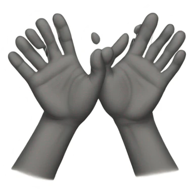 two hands greeting sticker
