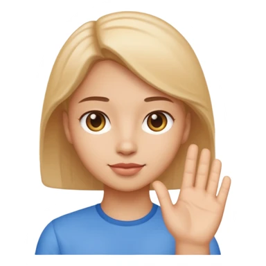 chat gpt asking with hand sticker