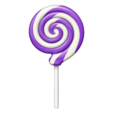 lolipop luminous purple and white sticker