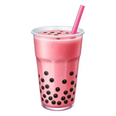 bubble tea made with watermelon juice sticker