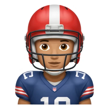 American football player sticker