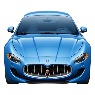 Blue Maserati sticker