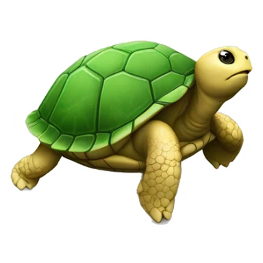 tortue avec un bitcoin de gravé dessus sticker