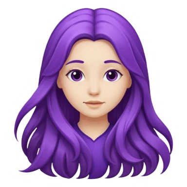 Purple girl sticker