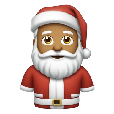 Santa in a blue suit  sticker