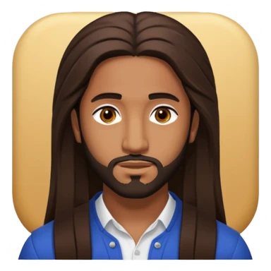 Omarion with long dark brown hair sticker