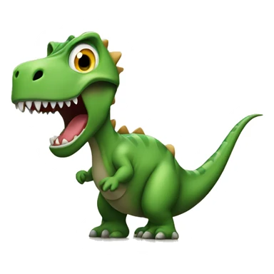 dinosaur yelling at a baby sticker