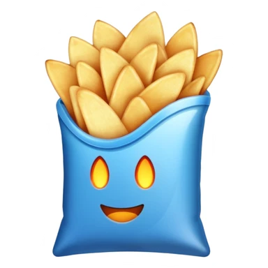 Chips blue names fire sticker