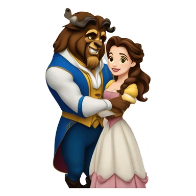 beauty and the beast belle sticker