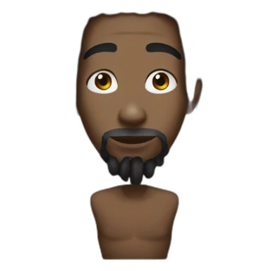 Black semi dreads sticker