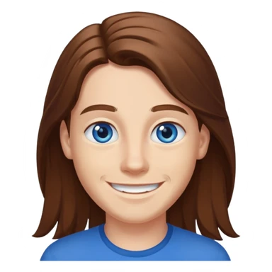 Elmer Bäck (b.1981) with blue eyes, long brown hair sticker