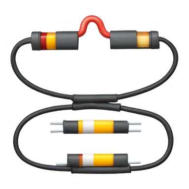law of ohm: ring of( cable positive battery cable resistor cable negative battery) sticker