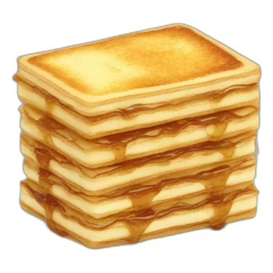 kaya toast mille feuille sticker