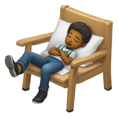 Kid falling asleep in school sticker