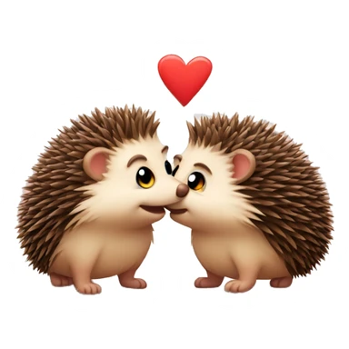 Two hedgehog in love sticker