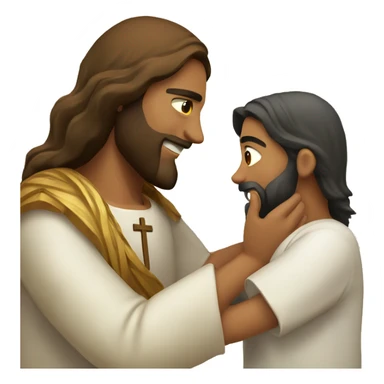 Jesús giving love  sticker