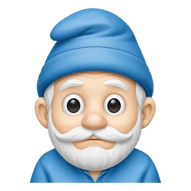 grandfather smurf  sticker