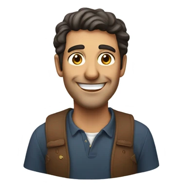 Smiling Italian man sticker