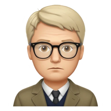 russian man journalist sticker