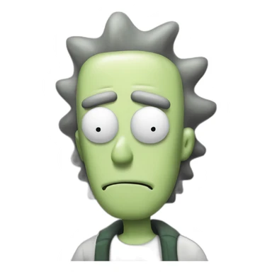 pickled rick from rick and morty sticker