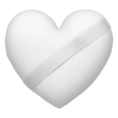 white heart with bandage sticker