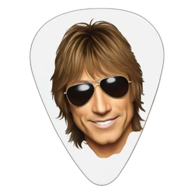 Richie sambora guitar pick sticker