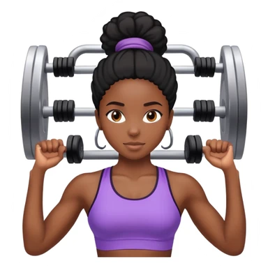 Black girl gym sticker