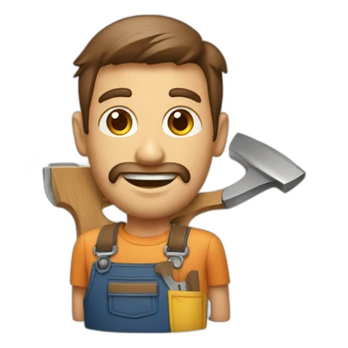handyman woodworking sticker