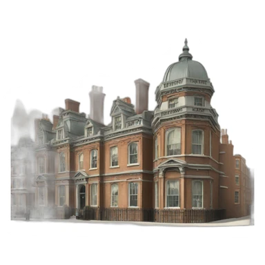 Victorian era london city sticker