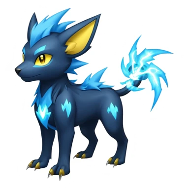 Manectric-Luxray-Draco-Fakémon-hybrid-creature (full body), 4 legs sticker