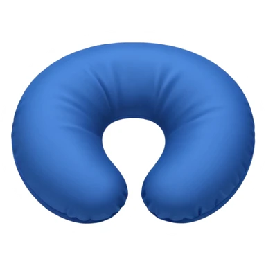 A soft U-shaped travel pillow covered in smooth fabric for cozy neck support. sticker