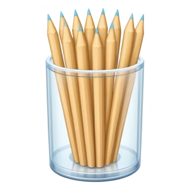 Sharp toothpicks in a plastic container  sticker