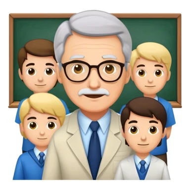 older male school class sticker