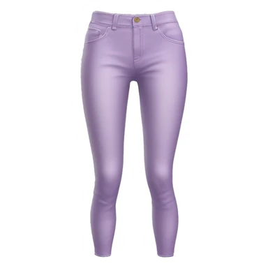 Realistic pair of pastel purple jeggings pants isolated.  sticker