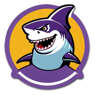 Shark I LA Laker jersey sticker