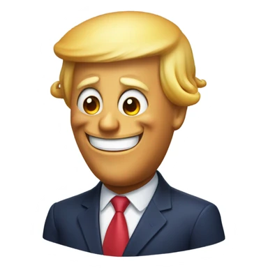 Donald trump as a happy octopus sticker