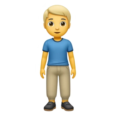 A little guy with no limbs but legs with pants sticker