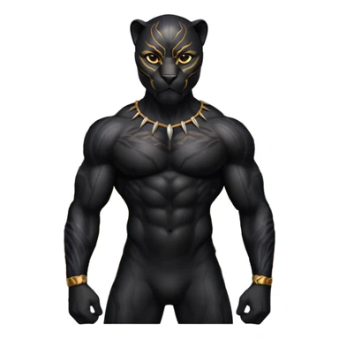 Pacific island styled black panther  sticker