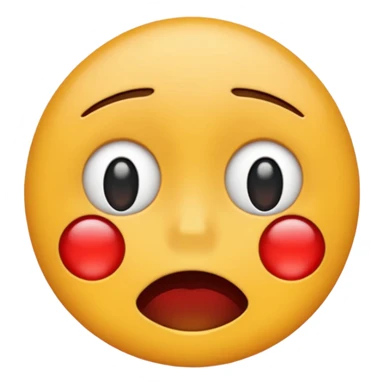 Sobbing emoji but replace blue with red sticker