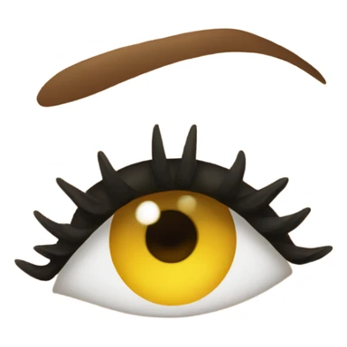 eyelash fluttering sticker