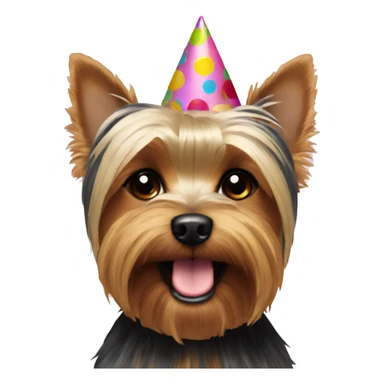 Party yorkie  sticker