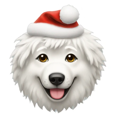 Samojede behind Christmas  sticker