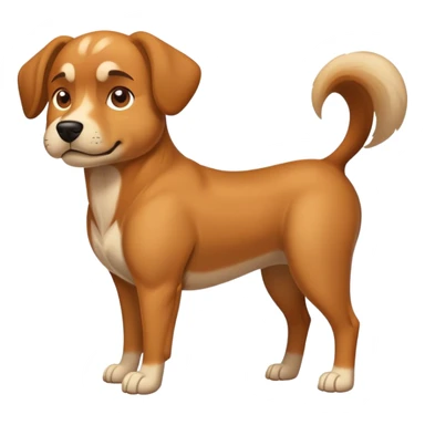 A dog with a six pack  sticker