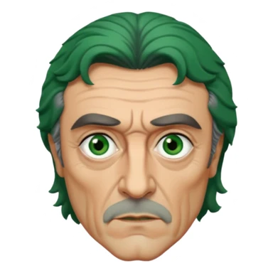 Ian McShane with green eyes sticker