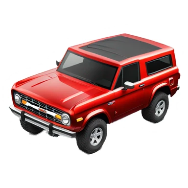 Hot Pepper Red Metallic Ford Bronco Big Bend sticker