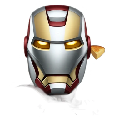 Iron man with eat dosa sticker